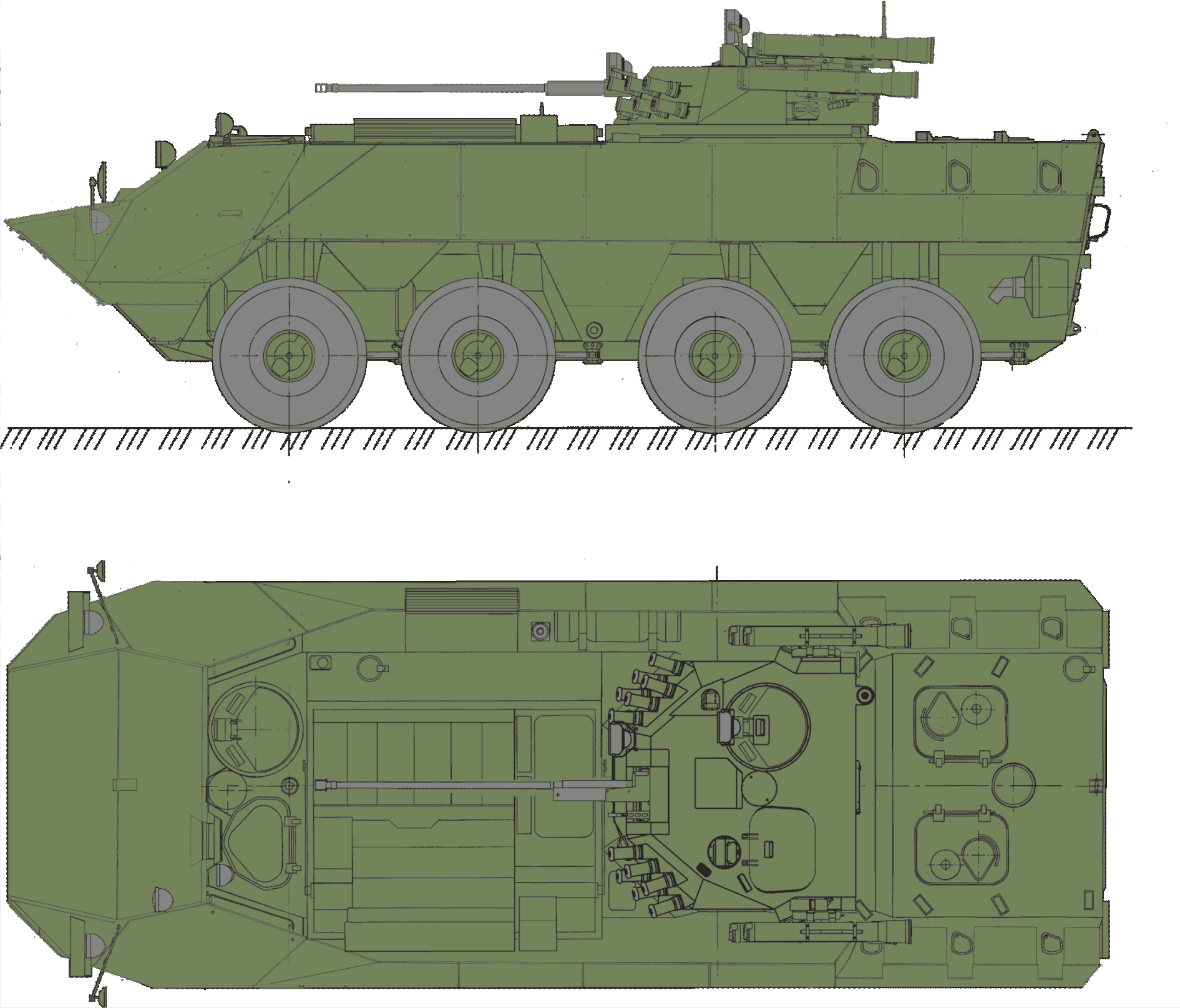 Бтр 4 чертеж